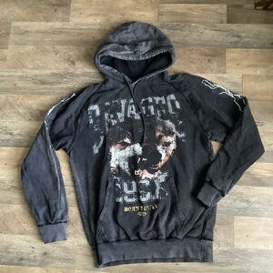 Pacsun Men's Black Graphic Hoodie